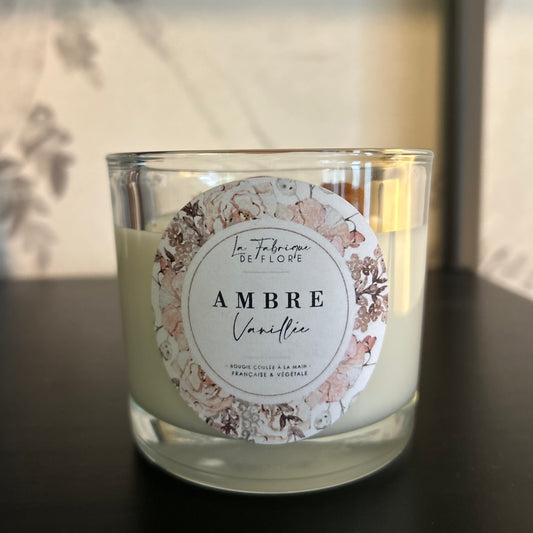 Bougies fleuries 220g