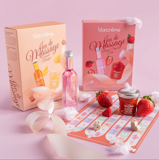 Jeu de Massage Gourmand – Coffret Sensoriel & Romantique
