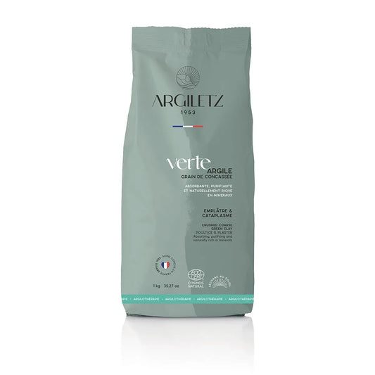 Argile verte grain de concassée – Certifiée COSMOS NATURAL**