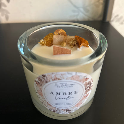 Bougies fleuries 220g