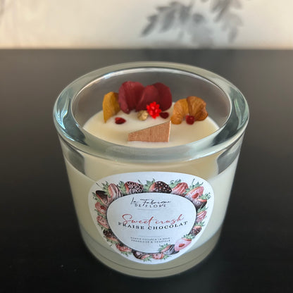 Bougies fleuries 220g