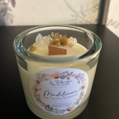 Bougies fleuries 220g