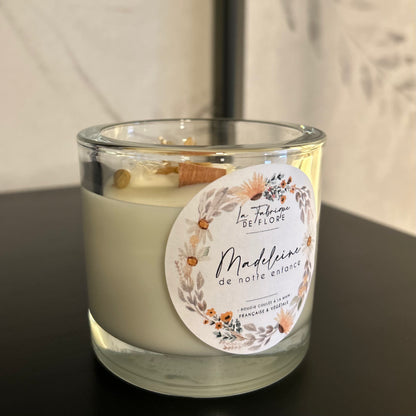 Bougies fleuries 220g