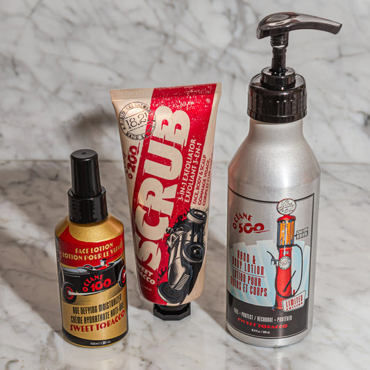 Octane 200 - Gommage 3 en 1 pour le visage, le corps et le cuir chevelu - Sweet Tobacco